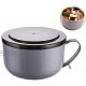 40 oz Lunch Box stainless steel leak-proof food storage container lunch bowl soup bowl snack bowl suitable for camping baking cooking gray