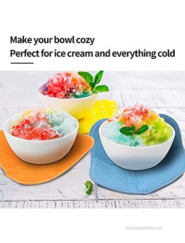 8 Pieces Bowl Huggers 2 Sizes Microwave Safe Bowl Huggers Color Bowl Holder Polyester Hot Bowl Holder Protect Your Hands for Hot and Cold Bowls