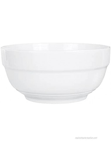 Ceramic Deep Soup Bowls 27.8 Ounce Porcelain Bowls for Cereal Pasta Salad Soup Dishwasher Safe Set of 4 6 inches