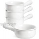 LE TAUCI French Onion Soup Bowls With Handles 15 Ounce for Soup chili beef stew Set of 4 White