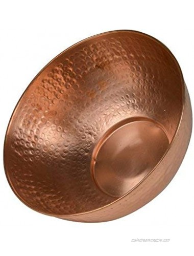 GoCraft Pure Copper Mixing Bowl with Hammered Finish for Salad Egg Beating Decorative & Kitchen Serving Purposes 7.5 Medium