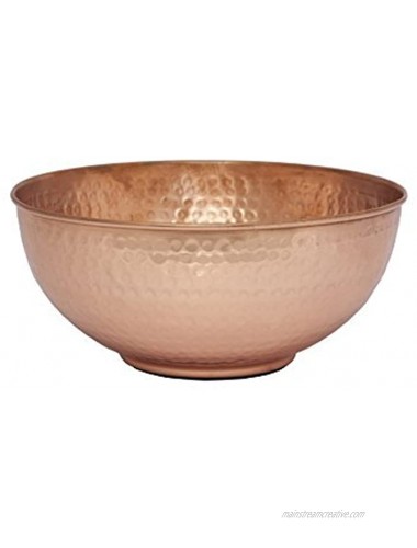GoCraft Pure Copper Mixing Bowl with Hammered Finish for Salad Egg Beating Decorative & Kitchen Serving Purposes 7.5 Medium