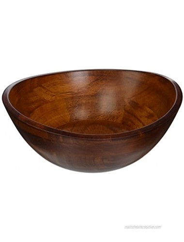 Lipper International Cherry Finished Wavy Rim Serving Bowl for Fruits or Salads Matte Small 7.5 x 7.25 x 3 Single Bowl