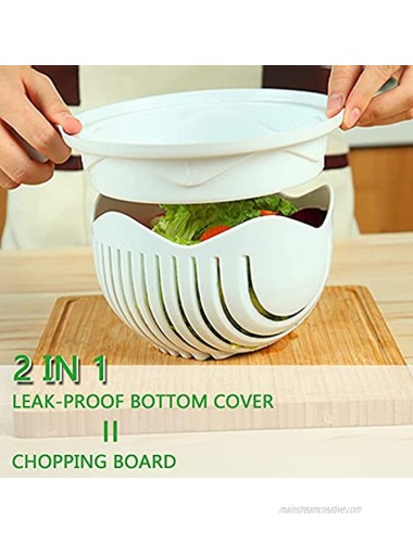 Salad Cutter Bowl Creative multifunctional fruit and vegetable cutting bowl Kitchen gadgets Fruit and vegetable salad chopper bowl Fresh salad slicer