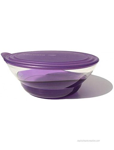Tupperware Acrylic Sheerly Elegant Large Bowl Purple
