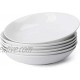 White Lunch Plates SetRestaurant Family Party Kitchen Use Pasta Bowls Large Salad Serving Bowls Soup Bowls Porcelain Pasta Bowls Microwave Dishwasher Safe Serving Platters Salad Plates 8In 6pcs