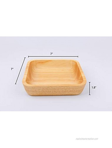 Wooden Serving Bowl,Unique Dish Bowl,Wood Salad,Pasta,Fruit,Dessert,Cereal,Rice Bowl Wood Hand-Carved Bowl,Decorative Bowl Gift 7