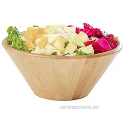 XKXKKE Classic Acacia Wood Salad Bowl 28 Oz Super Large Bowl for Fruits,Popcorn,Veggies,Pasta