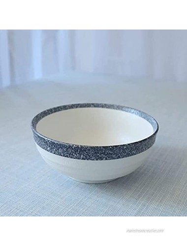 Amoi Ceramic Cereal Bowl Set of 4 Unique Snow Glazed 5 Inch Deep Soup Bowls Chip Resistant Dinnerware Dishwasher and Microwave Safe