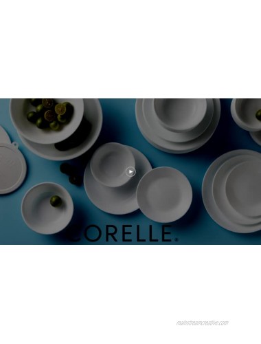Corelle Soup Cereal Bowls Set 18-Ounce 6-Piece Winter Frost White
