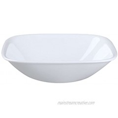 Corelle Square Pure White 10 Ounce Soup Cereal Bowl Set of 4