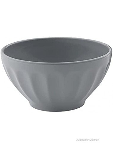 Kook Ceramic Cereal Bowl Set Microwave and Dishwasher Safe For Soup Pasta Salad Dessert 20 oz Set of 6 Powder Grey