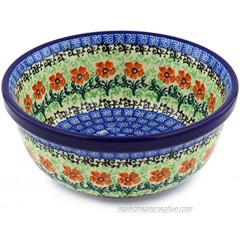 Polish Pottery 6¼-inch Bowl made by Ceramika Artystyczna Maraschino Theme + Certificate of Authenticity