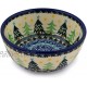 Polish Pottery Bowl 5-inch Christmas Evergreen