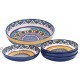 Bico Havana Ceramic Pasta Bowl Set of 51 unit 214oz 4 units 35oz for Pasta Salad Microwave & Dishwasher Safe House Warming Gift