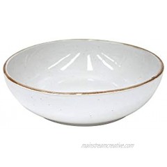 Casafina Sardegna Collection Stoneware Ceramic Pasta Serving Bowl 12" White