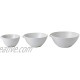 Gordon Ramsay Maze Grill Set of 3 Dipping Bowls 3.9" Soft White