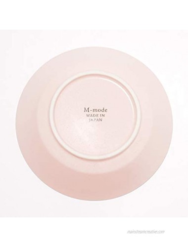 minoru Ceramic Pasta Dishes morokkan Pink Diameter 20.5?cm φ8.2×H1.6in 14.92oz