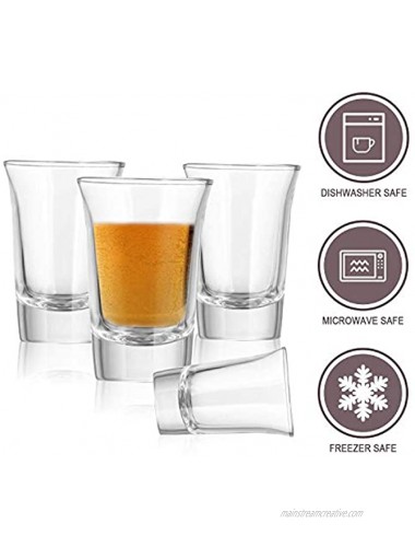 1.2 Ounce Heavy Base Shot Glass Set,QAPPDA Whisky Shot Glasses 1.2 oz,Mini Glass Cups For liqueur,Double Side Cordial Glasses,Tequila Cups Small Glass Shot Cups Set Of 20 KTY1501……