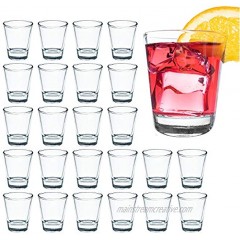 1.5 Ounce Shot Glass Set with Heavy Base 24 Pack Clear Shot Glass