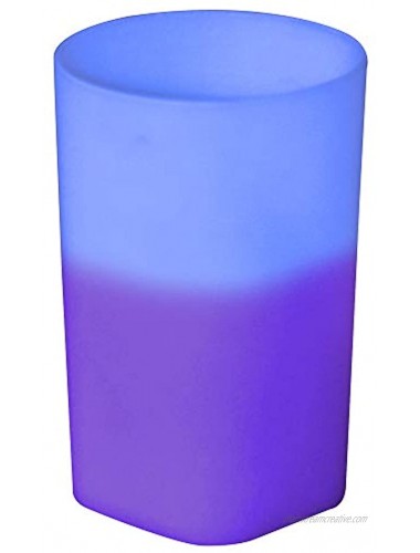 2oz Color Changing Mood Plastic Shot Glass Unique square bottom BPA FREE and reusable round top design and 1 oz Set of 12 Assorted Colors MADE IN USA