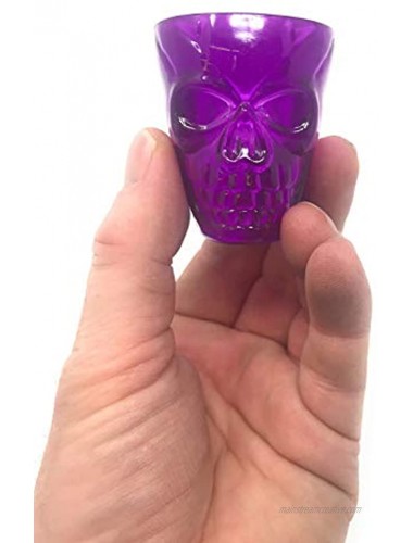 40 Bulk Halloween Skull Party Favor Shot Glasses or Dessert Cups ideal for kids of all ages