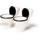 BigMouth Inc Toilet Shots Set of 2 Ceramic Shot Glass Hold 2oz Each Funny Toilet Gift