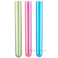 Choice 5 5 8" Neon Plastic Test Tube Shot Assorted Colors 3 4 oz Shooter 100 Pack