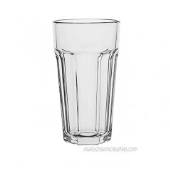 Commercial Everyday Drinking Glasses Tall Tumblers Set of 6 Clear 22.3 oz