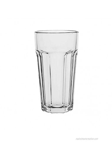 Commercial Everyday Drinking Glasses Tall Tumblers Set of 6 Clear 22.3 oz