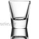ELIVIA Shot Glass Set with Heavy Base 1.2 oz Clear Glasses for Whiskey and Liqueurs 6 pack JM01