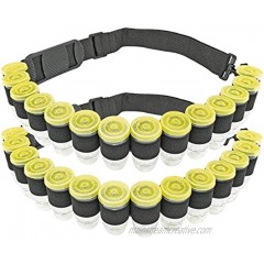 Fairly Odd Novelties Shot Ammo Bandolier w 28 Bullet Shaped Plastic Glasses with Lids Perfect Party Novelty Gift Black