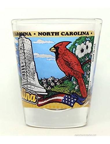 North Carolina State Wraparound Shot Glass