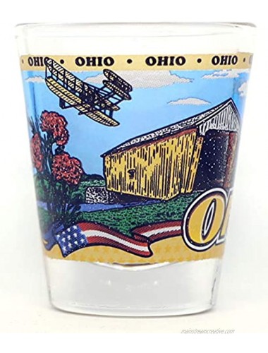 Ohio State Wraparound Shot Glass