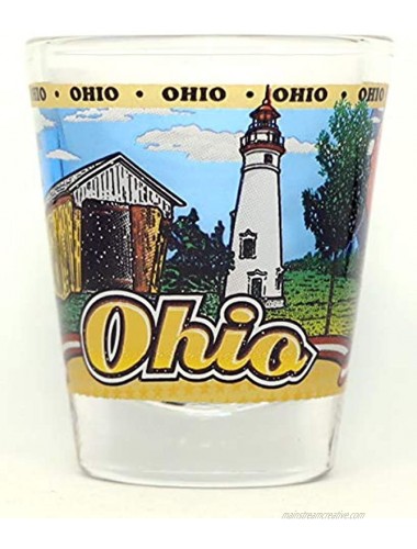 Ohio State Wraparound Shot Glass
