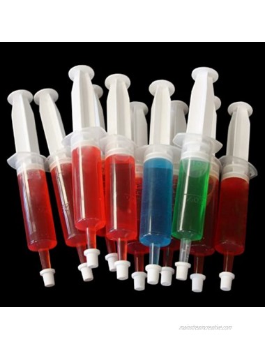 Party Essentials 1.5 Ounce Gelatin Shot Gelatin Syringe Injectors with Caps 12-Count Clear