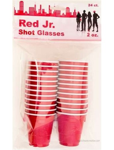 Red Jr. Shot Glasses 24 pack