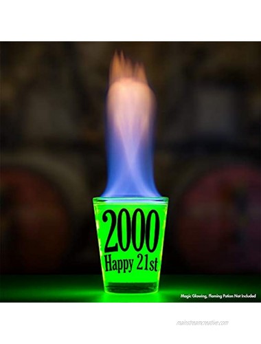 Shot Glass Happy 21st Birthday Gift Celebrate Turning Twenty One 2000