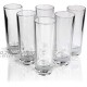 Tequila Tall Shot Glasses Heavy Base Crystal Clear Drinking Glassware Bar Kit Set of 6