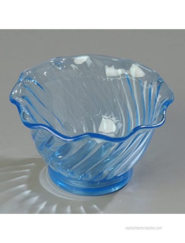 Carlisle 453054 Mini Plastic Dessert Tasting Cup 5 oz Ice Blue