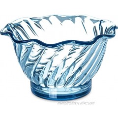 Carlisle 453054 Mini Plastic Dessert Tasting Cup 5 oz Ice Blue
