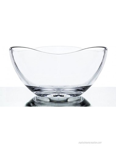 Clear Glass Wavy Mini Bowls Set of 6 10 Ounce