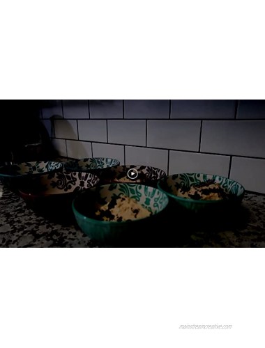 Dessert Bowls ZONESUM 12.5 oz Small Bowls for Kitchen Ceramic Soup Bowls Sets of 6 Snack Bowls for Ice Cream Bowls Prep food Side Dishes Oven & Dishwasher & Microwave Safe