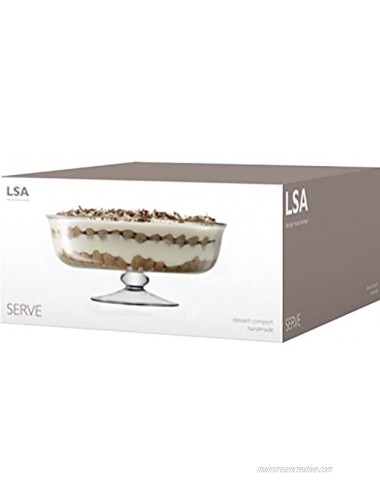 LSA International Serve Dessert Comport 12.25 Clear