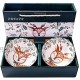 Cute Lucky Deer Rice Bowl and Chopstick set Ceramic Rice Bowls for Soup Rice Sushi 2 Pieces