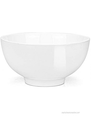 Foraineam 12 Pack 10 Ounces Porcelain Small Bowl Set White Round Bowls 10 fl oz