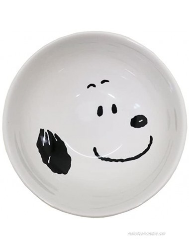 Kanesho Pottery Peanuts Snoopy Simple Face Japanese Rice bowl 604150