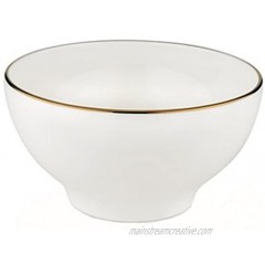 Lenox Continental Dining Gold Rice Bowl 0.70 LB White