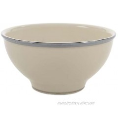 Lenox Solitaire Rice Bowl white platinum