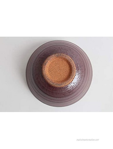 Mino ware Japanese Pottery Rice Bowl Matte Wine Red Akagusuri made in Japan Japan Import KSC005